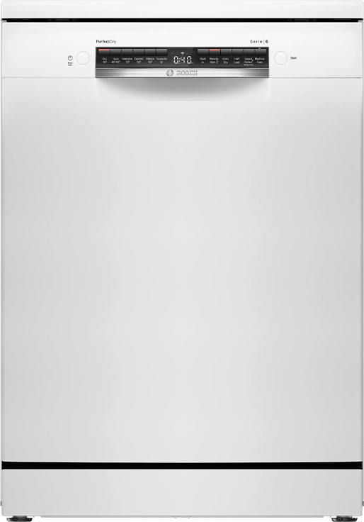 Bosch SMS6ZCW00G Series 6 60cm Freestanding Dishwasher - White