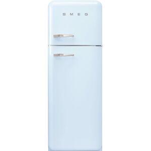 Smeg FAB30RPB5UK 60cm 50s Style Right Hand Hinge Freezer over Fridge - Pastel Blue