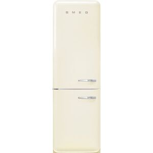 Smeg FAB32LCR5UK 60cm 50s Style Left Hand Hinge Freezer over Fridge - Cream