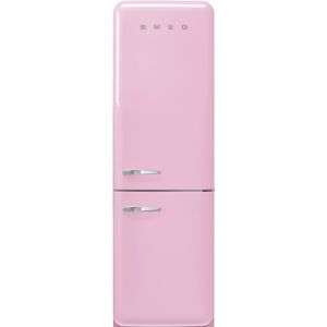 Smeg FAB32RPK5 60cm 50s Style Right Hand Hinge Freezer over Fridge - Pink