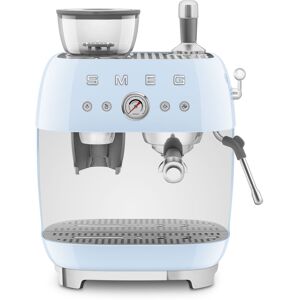 Smeg EGF03 Espresso Coffee Machine with Grinder - Pastel Blue