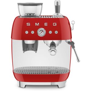 Smeg EGF03 Espresso Coffee Machine with Grinder - Red