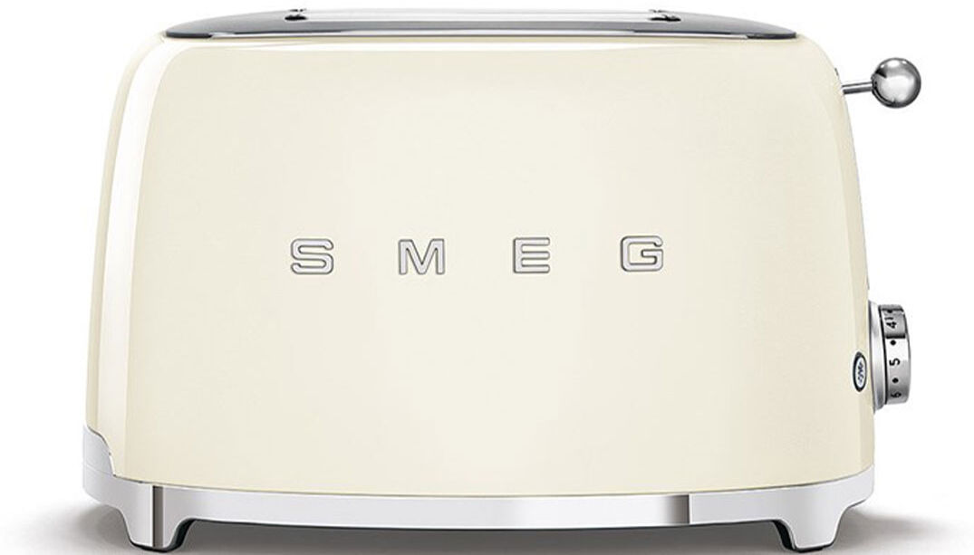 Smeg TSF01CRUK Two Slice Toaster - Cream