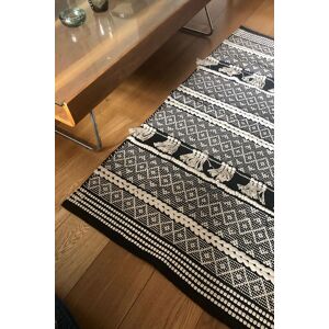 Joy Berber Style Rug black One Size Unisex