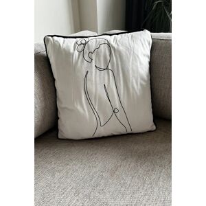 Joy Velvet Standing Woman Cushion black Unisex