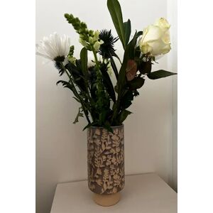 Joy Large Flower Embossed Vase Unisex