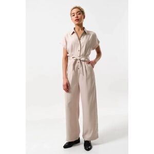 Louche Angie Sustainable Satin Back Crepe Jumpsuit - Camel 8 Female