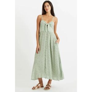 Louche Sirin Lucky Flower Strappy Midi Dress green 10 Female