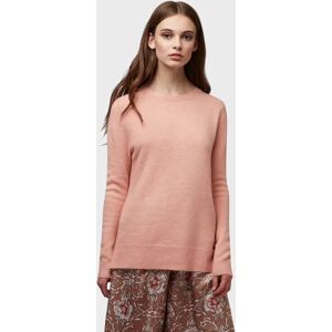 Louche Morgane Knit Step Hem Jumper in Blush pink L Female