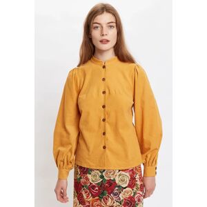 Louche Aviv Baby Cord Long Sleeve Blouse Mustard Mustard 10 Female