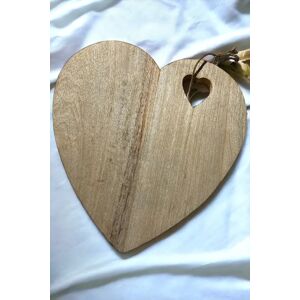 Joy Large Heart Shaped Wooden Chopping Board Female