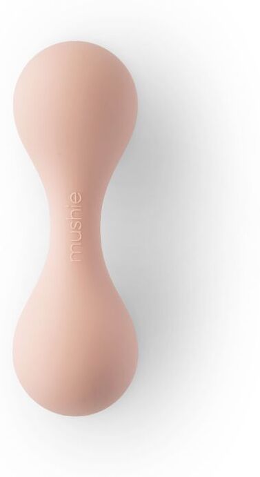 Mushie Silicone Baby Sensory Rattle - Blush