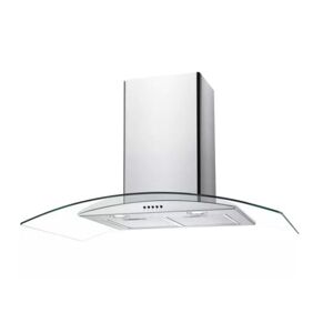 Candy CGM90NX Stainless Steel 90Cm Curved Glass Chimney Cooker Hood - Stainless Steel