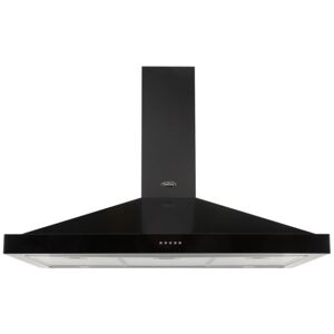 Belling FARMHOUSE100CHIM 100cm Black Chimney Hood - Black