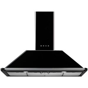 Smeg KT100BLE 100cm Black Victoria Chimney Cooker Hood - Black