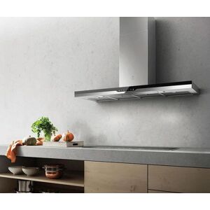 Elica PRIMA-90-SNS 90cm Stainless Steel & Black Chimney Cooker Hood - Black / Stainless