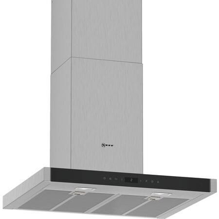 NEFF D65BMP5N0B 60cm Stainless Steel Wall-Mounted Cooker Hood - Stainless Steel