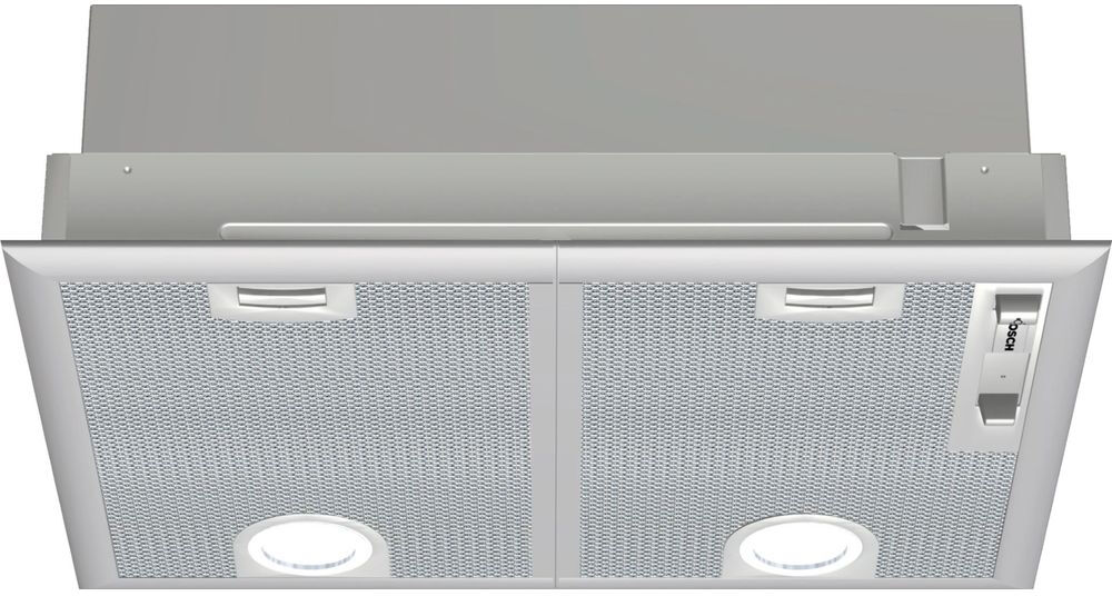 Bosch DHL555BLGB Silver 53cm Canopy Cooker Hood - Silver