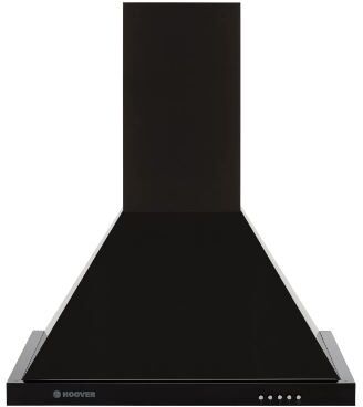 Hoover HCE160N 60Cm Black Chimney Cooker Hood - Black