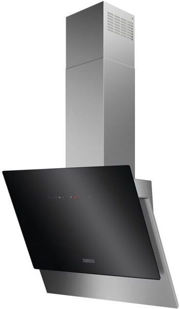 Zanussi ZFV916Y 60Cm Black Angled Chimney Cooker Hood - Black