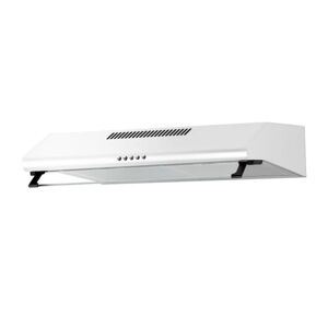 GDHA 60UVH 60cm White Visor Cooker Hood - White