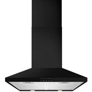 CDA ECH63BL 60cm Black Chimney Cooker Hood - Black