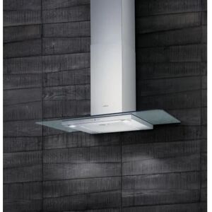 Elica QUARTZ-HE-90 Stainless Steel & Glass Canopy Cooker Hood - Stainless Steel