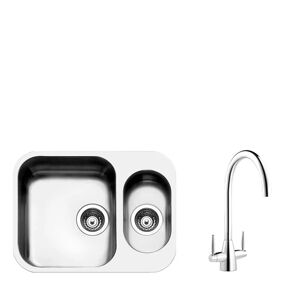 Smeg UMMIRO Alba Undermount 1.5 Bowl Sink And Miro Tap Stainless Steel