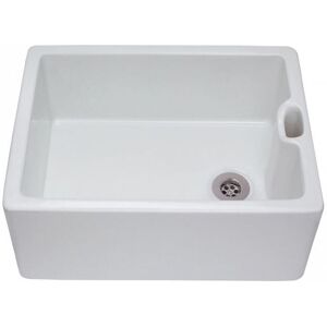 CDA KC10WH White Ceramic Belfast Sink - White