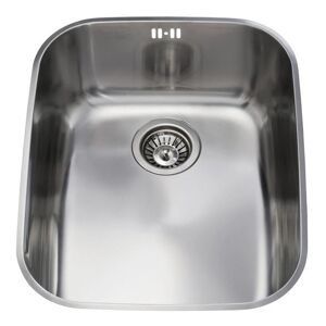 CDA KCC24SS 60cm Stainless Steel Single Curved Undermount Sink - Stainless Steel