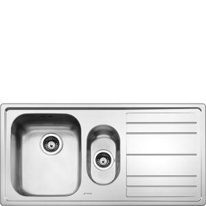 Smeg LE102D-2 100cm Rigae St.Steel Inset Sink - Stainless Steel