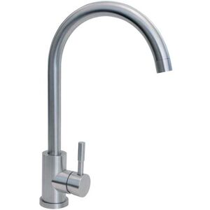 CDA TC31SS Stainless Steel Single Lever Kitchen Sink Mixer Tap - Stainless Steel