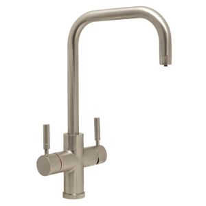 CDA TH102BR 3-In-1 Brushed Steel Instant Hot Water Kitchen Tap - Brushed Steel