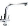 CDA TC28CH Chrome Dual Lever Tap - Chrome