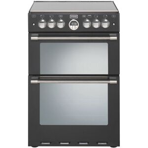 Stoves STERLING 600GBLK 60Cm Black Mini Gas Range Cooker - Stainless Steel