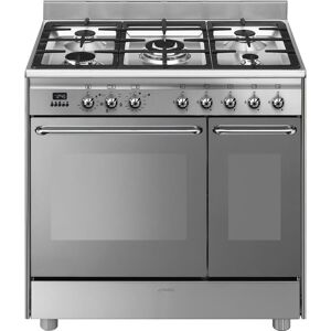 Smeg CG92X9 90cm St/Steel Freestanding Dual Fuel Range Cooker - Stainless Steel