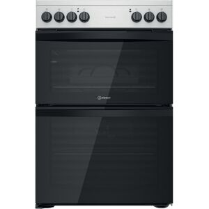 Indesit ID67V9HCCXUK Electric Inox Double Cooker - Black