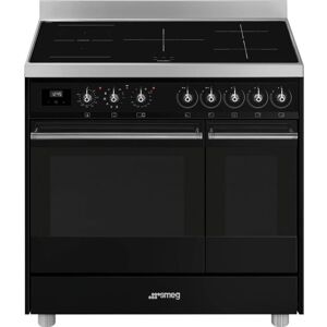 Smeg C92IPBL9-1 90cm Black Induction Range Cooker - Black