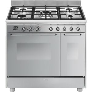 Smeg CC92MX9 90cm Stainless Steel Dual Fuel Range Cooker - Stainless Steel