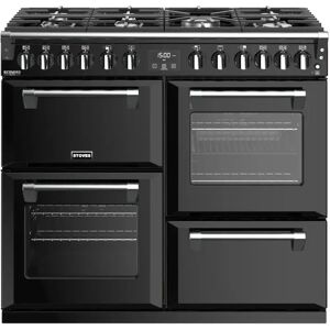 Stoves RICHMOND Deluxe S1000DFBK 100cm Black Dual Fuel Range Cooker - Black