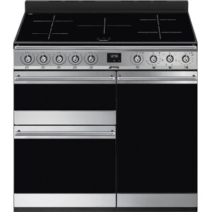 Smeg SY93I-1 90cm Stainless Steel Symphony Induction Range Cooker - Stainless Steel