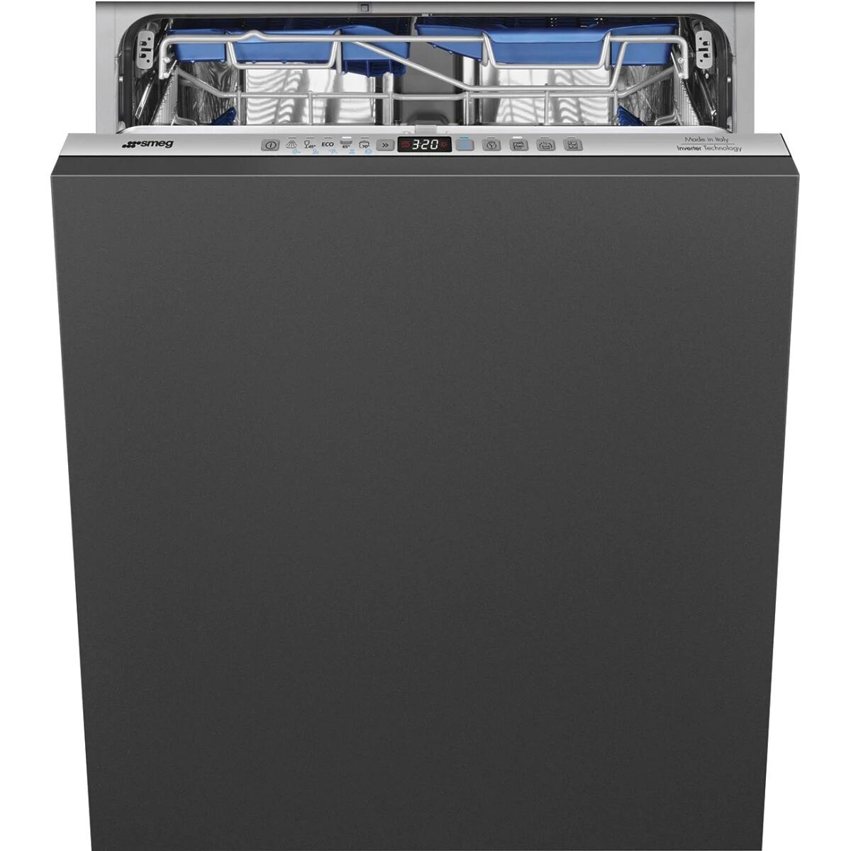Smeg DI322BQLH 60cm Stainless Steel Integrated Dishwasher - Stainless Steel