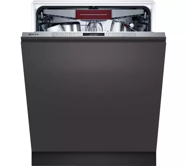 NEFF S155HCX27G Wifi Connected Fully Integrated Dishwasher - Stainless Steel