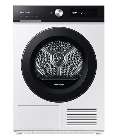 Samsung DV90BB5245AES1 9kg Series 6+ White Heat Pump Tumble Dryer - White