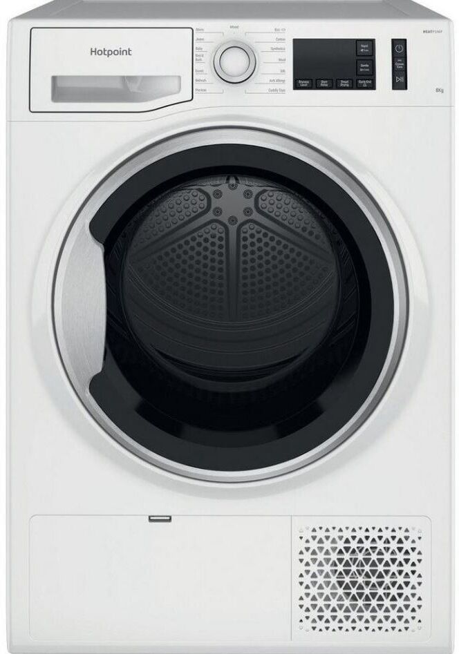 Hotpoint NTSM1182SK White 8kg Freestanding Heat Pump Tumble Dryer - White