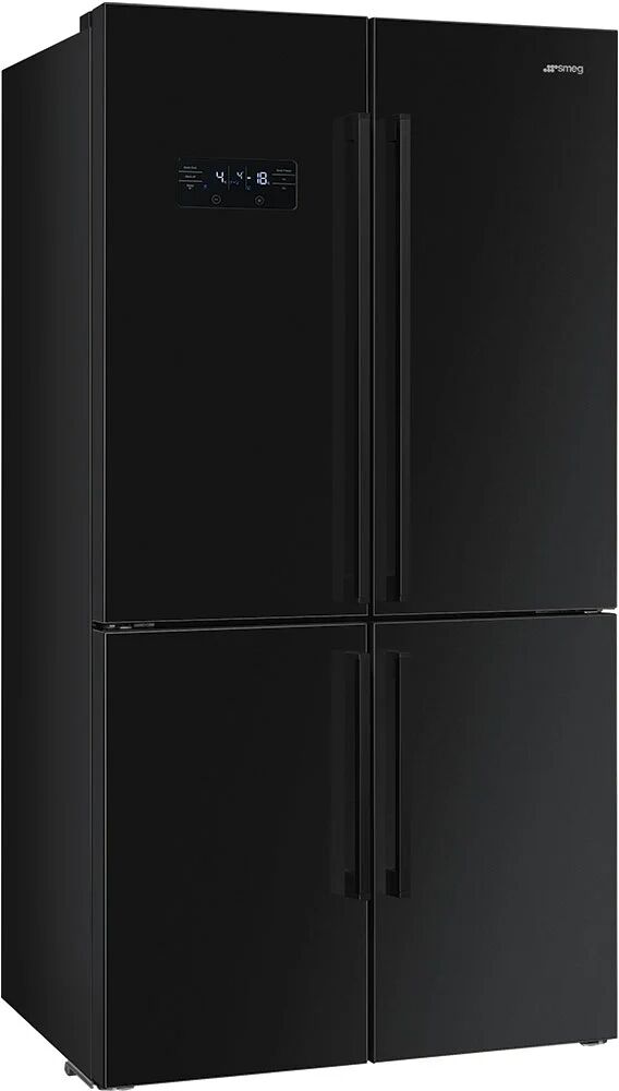 Smeg FQ60NDF Black 4 Door American Fridge Freezer - Black