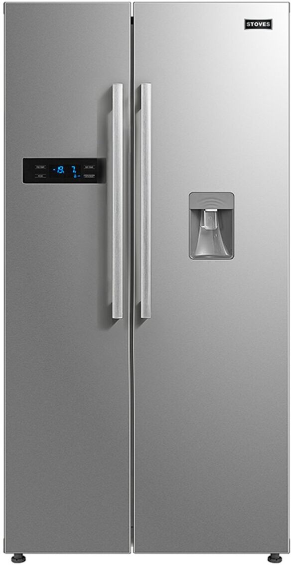 Stoves SXS909WTD 90cm Stainless Steel American Fridge Freezer With Water Dispenser - Stainless Steel