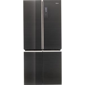 Haier HTF-508DGS7 Titanium Glass 4 Door American Fridge Freezer - Titanium Glass