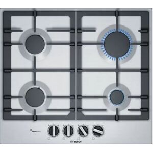 Bosch PCP6A5B90-B 58cm Stainless Steel Gas Hob - Stainless Steel