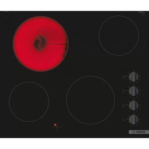 Bosch PKE611CA3E Series 2 Electric 4 Zone Frameless Hob - Black Glass